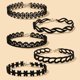 thumbnail image 2 of Nvzi Collar vintage, joyería de moda, collar de cadena tipo suéter, joyería hecha a mano (negro), 2 of 4