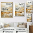 thumbnail image 4 of Designart "Subtle Gold Accents In Minimalism II" Abstract Shapes Floater Framed Wall Art Living Room, 4 of 5