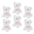 thumbnail image 4 of 6 minianimales de peluche flocados en miniatura, ideales para decorar bolsos, tartas de cumpleaños, San Valentín, bodas y fiestas, color blanco, 4 of 7