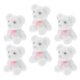 thumbnail image 4 of 6 minianimales de peluche flocados en miniatura, ideales para decorar bolsos, tartas de cumpleaños, San Valentín, bodas y fiestas, color blanco, 4 of 7