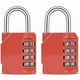 thumbnail image 1 of 2PCS red code lock, used for waterproof padlock of 4-position outdoor lockers, suitable for schools, gymnasiums, sports venues, fences, tool boxes, gates, boxes, outdoor and buckle storage., 1 of 5