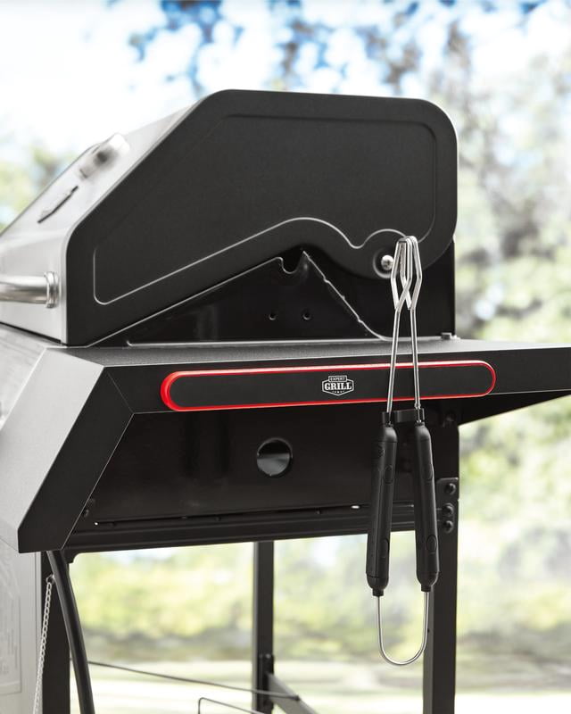 Expert Grill Red and Black  Magnetic BBQ Tool Bar Rack for Barbecue Utensils