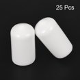 thumbnail image 2 of 25 piezas Tapas de goma 10mm ID Cubierta redonda de tapa de rosca protectores blancos, 2 of 4