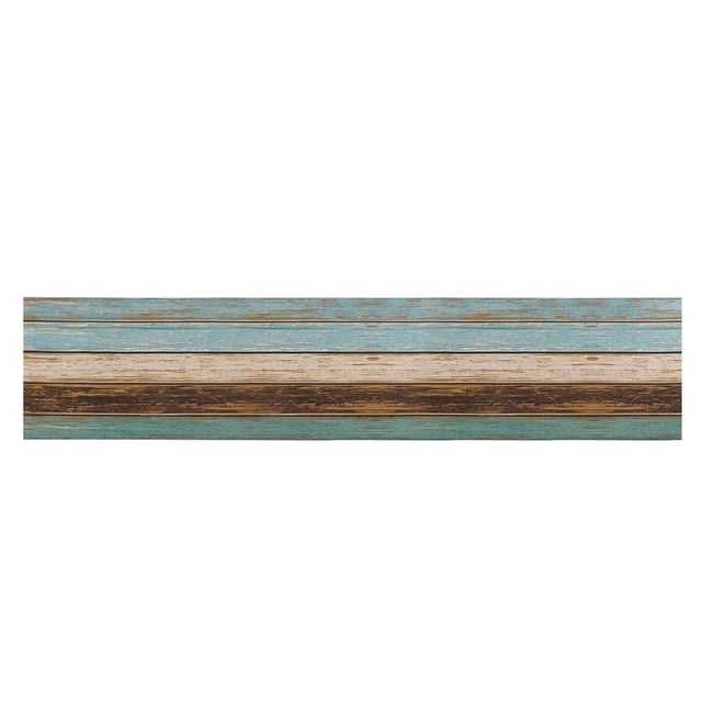Tapete de mesa tapete de mesa moderno para sala de estar tapete de mesa de madera rústico antiguo tapete de mesa de primavera azul-marrón rueda usada para mesa fiesta regalo de boda tapete de mesa lin