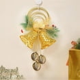 thumbnail image 3 of Christmas Grapevine Wreath Wall Decoration Lighted Christmas Bow Bell Front Door Wall Window Hanging Decoration Christmas Ornament, 3 of 6