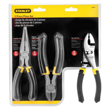 Stanley Tools 84-056 - 3 Pieces Multi-Material Handle Mixed Pliers Set