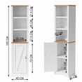 thumbnail image 3 of Gabinete Alto de Almacenamiento FurnitureR 165 cm con 3 Estantes, 3 of 8