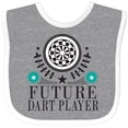 thumbnail image 3 of Inktastic Future Dart Player Dart Board Boys or Girls Baby Bib, 3 of 4