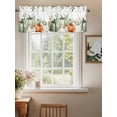 thumbnail image 2 of Fall Pumpkin Valances for Windows Green Eucalyptus Leaves Flower Harvest Rod Pocket Curtains Valance Short Window Treatment Drapes for Living Room, Bedroom Bathroom 60"&nbsp;W x 14" L, 2 of 5