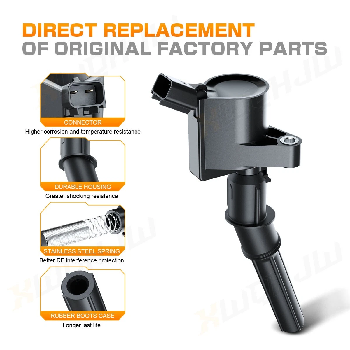 8 Pack Ignition Coils and 8 Spark Plugs Kit for Ford F150 1997-2010 V8 5.4L