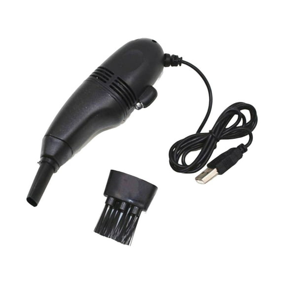 Clearance! Vacuum Cleaner Accessories under$5 Mini USB Vacuum Cleaner Keyboard Computer Vacuum Cleaner with USB Cord Brush and Nozzle Head for Car Home and Office