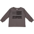 thumbnail image 3 of Inktastic Parkinson's Awareness Gray Ribbons and Flag Boys or Girls Long Sleeve Toddler T-Shirt, 3 of 5
