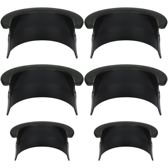 MesaSe 6PCS Billiard Table Liners Pool Table Pocket Liners Replacement 4 Corner 2 Side Corner Liners for Bar Pool Table Home ( Black )