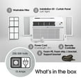 thumbnail image 4 of LG 18,000 BTU 230V Window Smart Air Conditioner with Remote, LW1821ERSM, 4 of 22