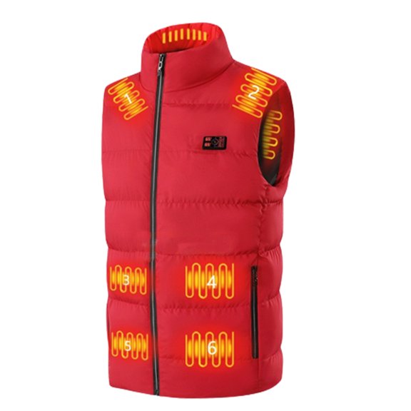 qucoqpe Plus Size Heated Vest for Men and Women, USB Charging Heating for 8 Hours, Heated Jacket for Outdoor Work, Fishing (NO Battery)