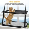 thumbnail image 6 of Cat Window Perch, Double Layered Cat Window Hammock, Window Mounted Cat Seat Cat Bed, Window Sill Cat Bed, Cat Hammock for Window, Black, 6 of 8