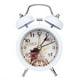 thumbnail image 1 of Reloj despertador de metal de doble campana vintage, esfera estereoscópica que no hace tictac, funciona con pilas, decoración del hogar Kearding JJ20429-05, 1 of 3