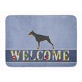 thumbnail image 1 of Carolines Treasures BB5564RUG Doberman Pinscher Welcome Machine Washable Memory Foam Mat, 1 of 4
