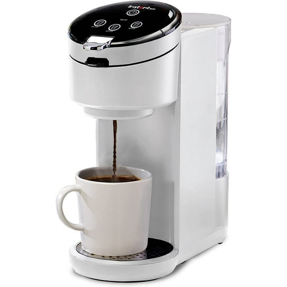 K-Cup Pod Compatible Single Serve Coffee Maker With Reusable Pod And Bold Setting, 8-12Oz, 40Oz Reservoir, White