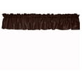 thumbnail image 3 of pintuck taffeta window valance 52 wide brown, 3 of 3