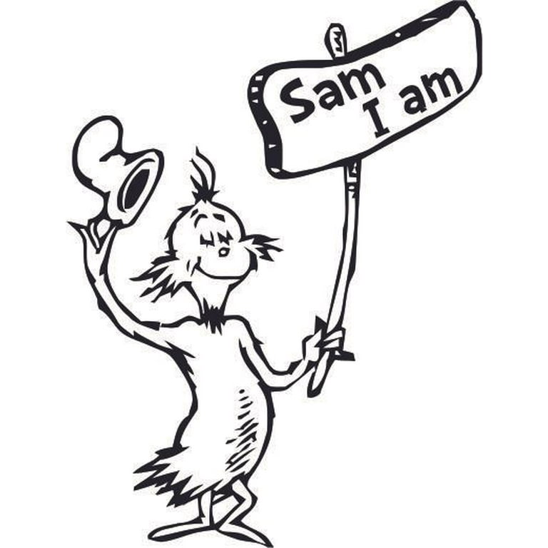 Dr Seuss Clip Art Black And White