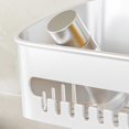 thumbnail image 4 of Suction Cup Bathroom Shower Shelf Storage Basket Wall Mounted Organizer for Shampoo Kitchen Rack Removable No Drilling, 4 of 5