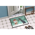 thumbnail image 2 of Doberman and Snowman Christmas Door Mat, 2 of 4