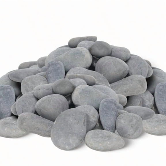 45 LB Mexican Beach Pebbles 2-3 Inch Natural River Rocks Premium Pebbles for Garden and Landscape Design Decorative Stones for Fish Tank Flower Pots Water Fountains Pathways Backyard Grey