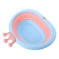 thumbnail image 2 of EeaseMX Lavabo portátil plegable con adorable forma de corona, diseño creativo de dibujos animados para bebé (rosa), 2 of 7