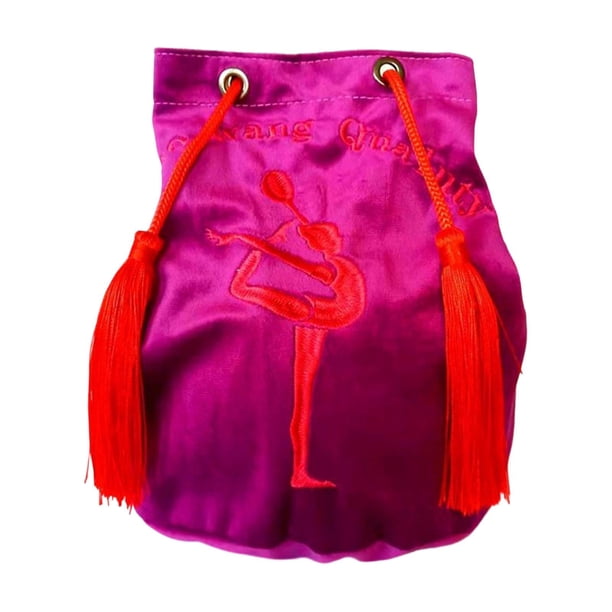 Funda multiusos a prueba de polvo para bolsa de pelota de gimnasia rítmica. Rosa roja L