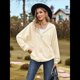 thumbnail image 4 of Sudadera con Capucha y Cremallera para Mujer, de Larga, Informal, de Gran Tamaño, con Bolsillos. Albaricoque L, 4 of 10