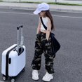 thumbnail image 3 of JLMSPLWG Girls Baggy Pants Hip Hop Vintage Cargo Pant for Teens Girl Fashionable Dance Loose Fit Trousers Elastic Waist Wide Leg Jeans Kids Casual Clothes, 3 of 5