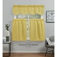 thumbnail image 2 of Exclusive Home Curtains Loha Light Filtering Rod Pocket Scalloped Valance, 54x16, Sunbath, 2 of 3
