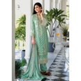 thumbnail image 1 of Costume de Salwar Brodé en Organza Vert Aqua / Style Pantalon Pakistani Eid & Tenue de Mariage – Taille G, 1 of 2