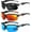 Black,Blue,Red, variant on Polarized Sports Sunglasses for Men - UV Protection Half Frame Sun Glasses for Running Fishing-3Pairs