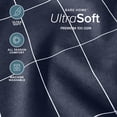 thumbnail image 4 of Bare Home Ultra-Soft Sheet Set - Premium 1800 Collection - Deep Pockets - 4-Pieces - King, Grid - Midnight/White, 4 of 8