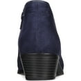 thumbnail image 3 of Style & Co. Womens Wileyy Faux Suede Padded Insole Booties Navy 9 Wide (C,D,W), 3 of 4