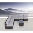 thumbnail image 2 of Living Source International 8-Piece Seating Group w/ Cushion in Brown/Gray, 2 of 2