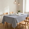 thumbnail image 5 of Waterproof and Oilproof Checkered Tablecloth Classic Plaid Nylon Desk Protector Mat for Dining Room Kitchen Living Room Daily Gatherings, 47.24" x 62.99", AKLJWH, 5 of 6