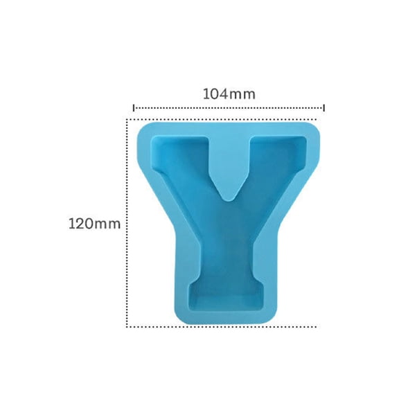 JGJJUGN Silicone Alphabet Cake Mould, English Letter Baking Mold, Resin Art Mould, Flexible Silicone Letter Mould, Ideal for Candles, Soaps, and Celebrations