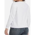 thumbnail image 2 of Women's Crew Neck Button Down Long Sleeve Cardigan for Women Classic Soft Ladies Cardigan Sweater Coat, 2 of 4
