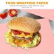 thumbnail image 4 of 50 hojas de papel para envolver alimentos, papel para envolver sándwiches, papel para envolver alimentos, papel para empacar alimentos, 4 of 8