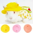 thumbnail image 2 of Bunny Hat Keep Warm Holiday Dress Up Winter Pet Costume Hamster Hat Pet Supplies, 2 of 8