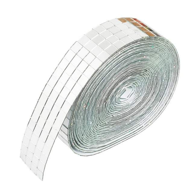 Inteprter Self-Adhesive Square Glass Mirror Mosaic Tiles Craft For DIY Type2