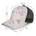 thumbnail image 2 of Lsque Animals In Tribe Printed Trucker Hat - Baseball Cap for Men Women - Breathable Mesh Side, Adjustable Fit - for Casual Wear, 2 of 7