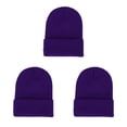 thumbnail image 2 of Minnieouse Gorros Beanie Gorros de punto Unisex Ajustable Otoño Invierno Skullcap A prueba de viento Ciclismo Esquí para deportes al aire libre Púrpura Type1 NO1 Minnieouse CBP263205, 2 of 6