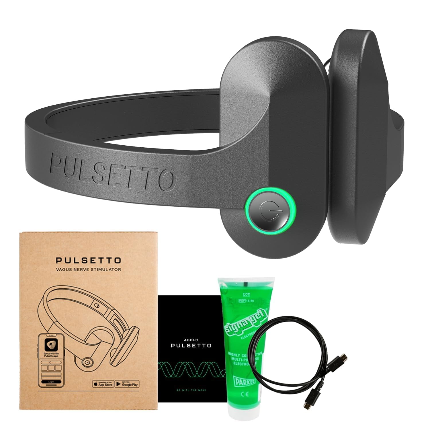 Pulsetto Vagus Nerve Stimulator + Charger for Burnout