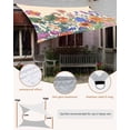 thumbnail image 4 of Sun Shade Sail 8'x10' Lavender Flower Rectangle Sun Shade Sails Canopy Waterproof Colorful Flower Plant Beige Outdoor Sunshades Sand UV Block Cover Shades Cloth for Patio Backyard Garden Deck Porch, 4 of 9