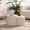 47" - Beige, variant on Noble House Arvion 33" Matching Drum Coffee Tables with Wave Stripe Detail, Living Room Side Table, Beige, Set of 2