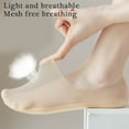 thumbnail image 3 of 5 Pairs Women's Anti Slip Low Cut Invisible Socks Super Thin Ice Silk Not Show Design Liner Socks For Office And Travel, 3 of 21